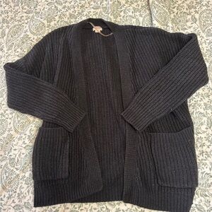 Mossimo Supply Co. Black Chunky Knit Cardigan